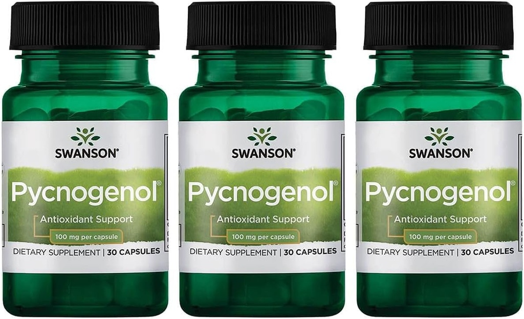 Swanson Pycnogenol 100 밀리그램 30 캡슐 3 팩