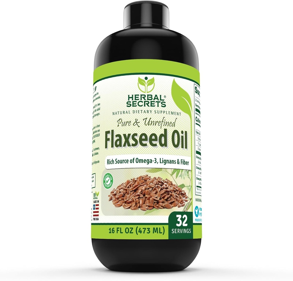 허브 시크릿 유기 플레스틱 오일 보충 | 16 Fl. Oz. (473 ml) | Non-GMO| 미국에서 제작