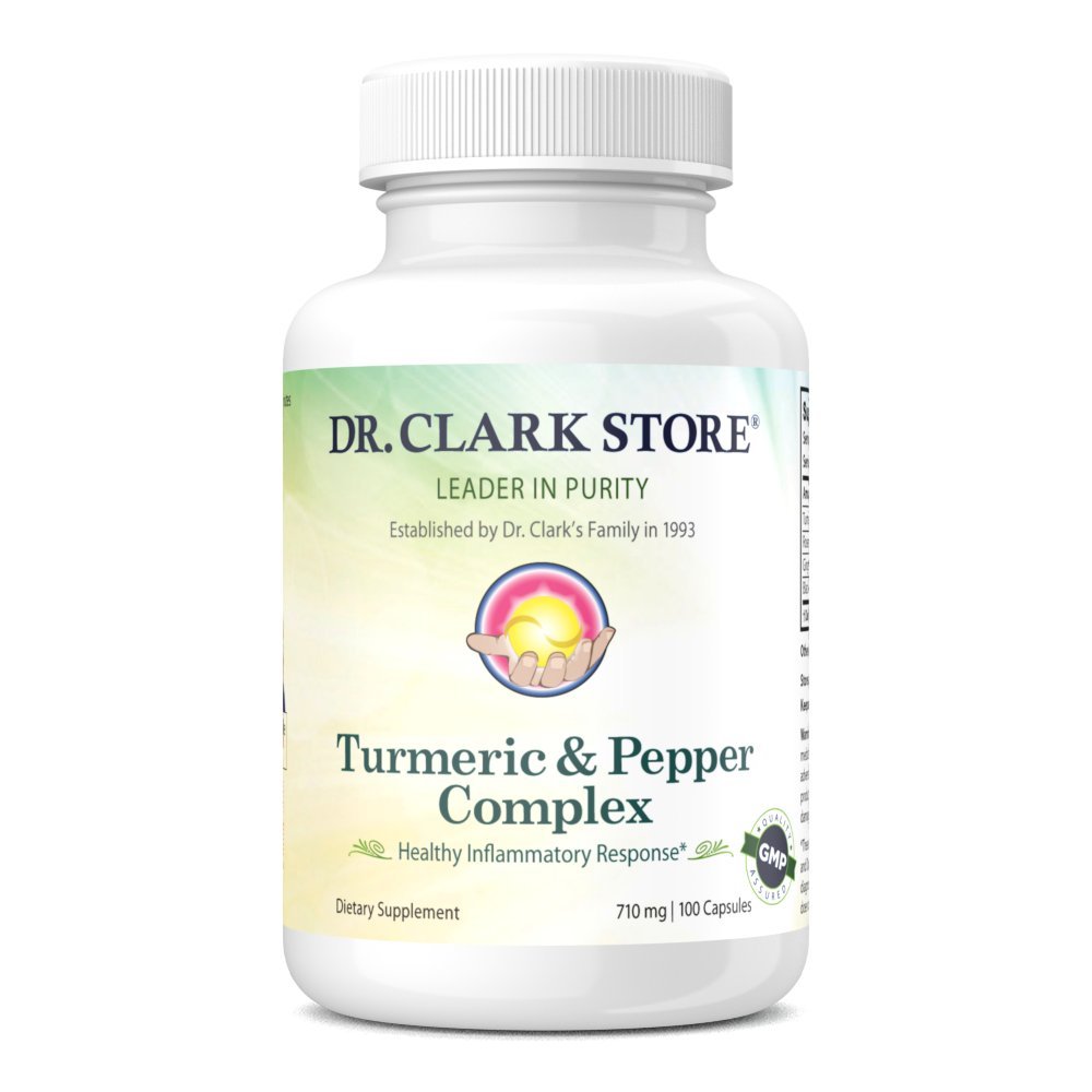 Clark Store Turmeric & Black Pepper Extract – 710mg, 100 캡슐, 면역 지원, 산화 방지제, 소화 건강 보충 성인
