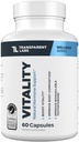 투명한 실험실 활력 테스토스테론 부스터 - Ashwagandha KSM-66, PrimaVie Shilajit 추출물, & Vitality, & Bioavailable 테스토스테론을 지원하는 DIM를 가진 남자를 위한 테스토스테론 보충교재 - 60 조사