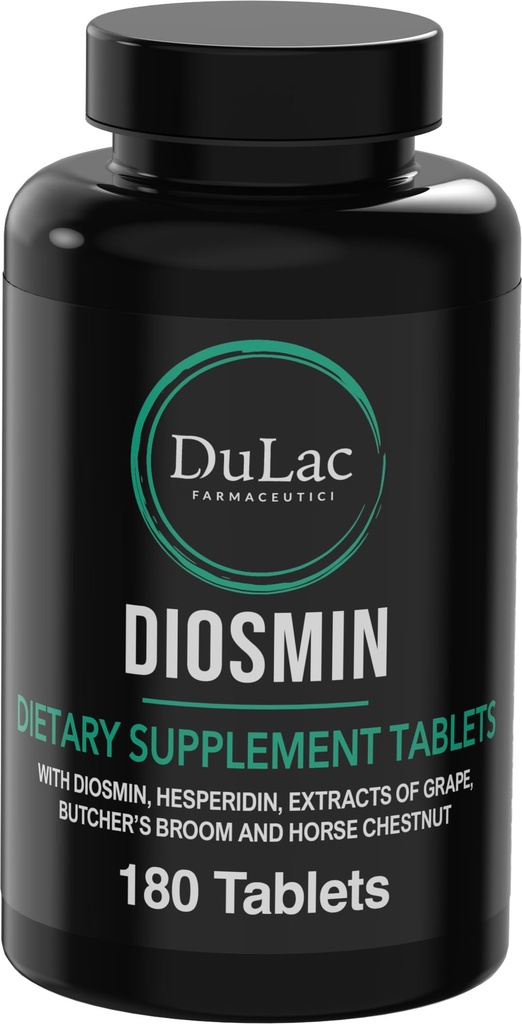 Dulàc - Diosmin Hesperidin 1000mg 규정식 보충교재 180 정제, 말 Chestnut 추출물과 Butchers 방과 함께 풍부