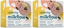 UPSpring Milkflow Immune Support Breastfeeding Supplement Drink Mix Fenugreek-Free, Moringa | Elderberry Lemonade 풍미 | 모유 수유를 지원하는 모유 수유 | 2 팩