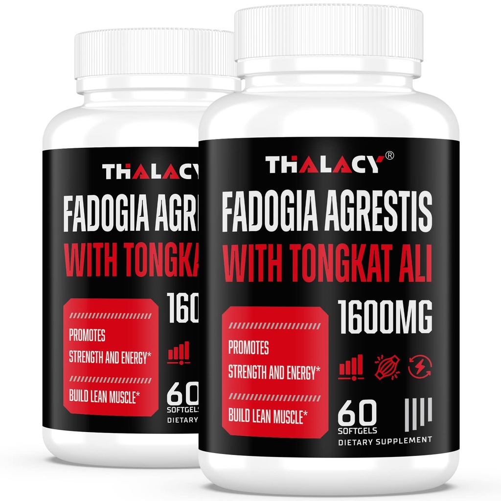 1600mg Fadogia Agrestis Tongkat Ali 보충교재, Ashwagandha를 가진 남자를 위한 Fadogia Agrestis 추출물 - 최대 힘, 120 Softgels