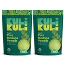 Kuli Kuli Moringa Oleifera 유기 잎 분말 & 녹색 Smoothie, 100% 순수한 USDA는 & 비 GMO Moringa 분말, 매끈함, 차 및 음식, 2 팩을 가진 중대한 증명했습니다