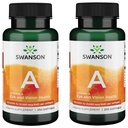 Swanson 비타민 A 10,000 IU (3,000 mcg RAE) 뼈, 피부 건강, 시각 지원 및 면역 체계 기능 - 높은 흡수 비타민 A 250 Softgels (2 팩)