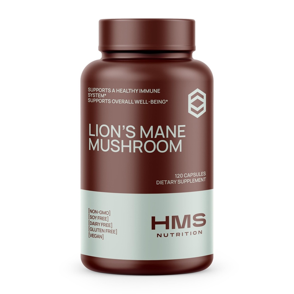 Lions Mane 보충교재 캡슐, Immune 지원을 위한 사자 Mane 버섯, 기억 & 초점 보충교재, 봉사 당 1000mg, 비 GMO Vegan, 120의 캡슐, 2 달 공급