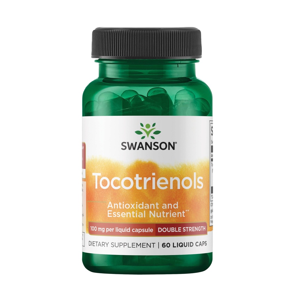 Swanson 이중 힘 Tocotrienols - 산화 방지제 - (60 액체 캡슐, 100mg 각각)
