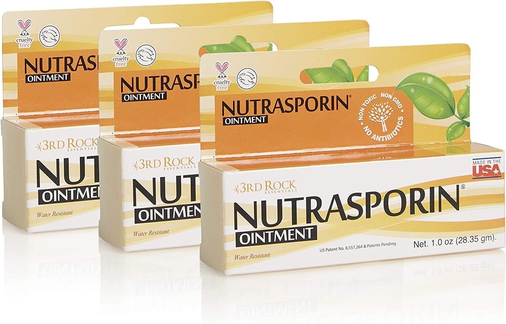제3회 락 에센셜 | Nutrasporin 연고 | First Aid Ointment | (1.0 oz | 3 팩)