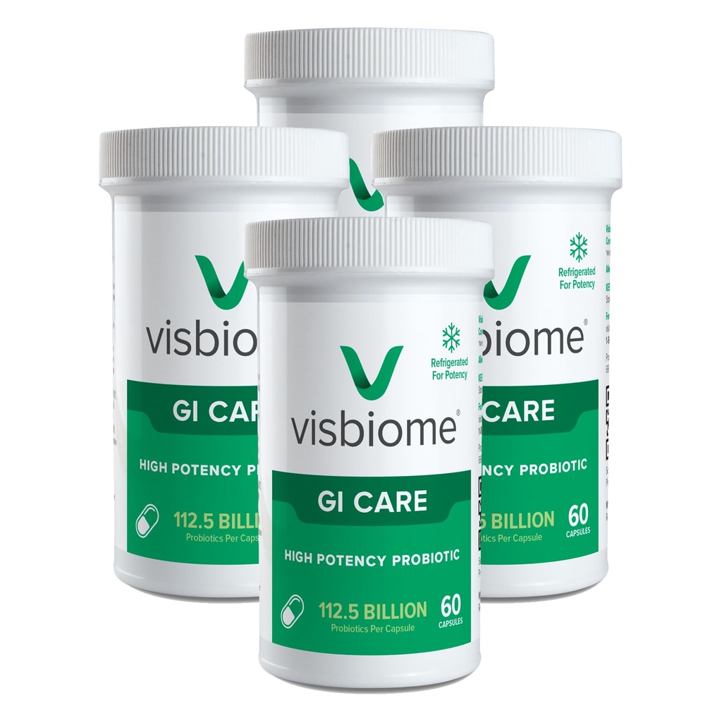 Visbiome® GI Care - 높은 Potency Probiotic - 112.5 억 CFU 라이브 프로 바이오 틱스, 원래 De Simone Formulation, 미국에서 만든 240 캡슐.