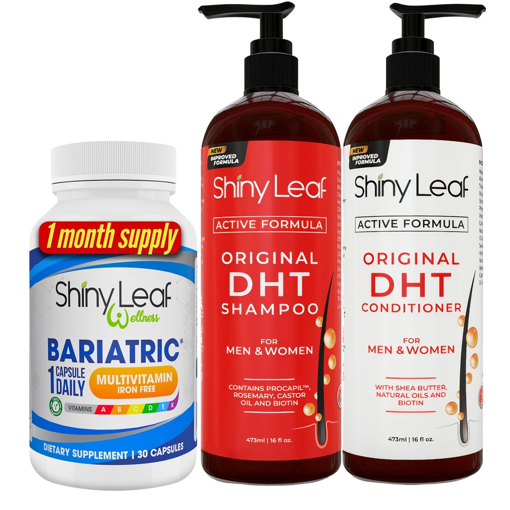 Bariatric Multivitamin Iron-Free 및 DHT Blocker 샴푸 및 컨디셔너, 탈모 샴푸 및 컨디셔너 여성과 남성