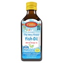 Carlson - Kid의 매우 Finest Fish Oil Liquid, 800 mg Omega-3s, 노르웨이어, 야생 겁에 질린 물고기 기름, 아이를 위한 Omega 3 액체, 지속 가능한 Sourced, 레몬, 200 ml