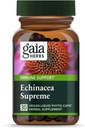 가이아 허브 Echinacea 대대 - 면역 지원 보충교재 - Echinacea Purpurea & Angustifolia 혼합 지원 면역 체계 - 30 Vegan 액체 Phyto 캡슐 (15 일 공급)