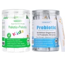 ZEBORA Probiotics for Women, Men and Kids Age 3+, Prebiotics and Probiotics Powder for Digestive and Immune Health – 건강한 호흡 시스템 글루텐 무료 및 비 GMO, 30 백