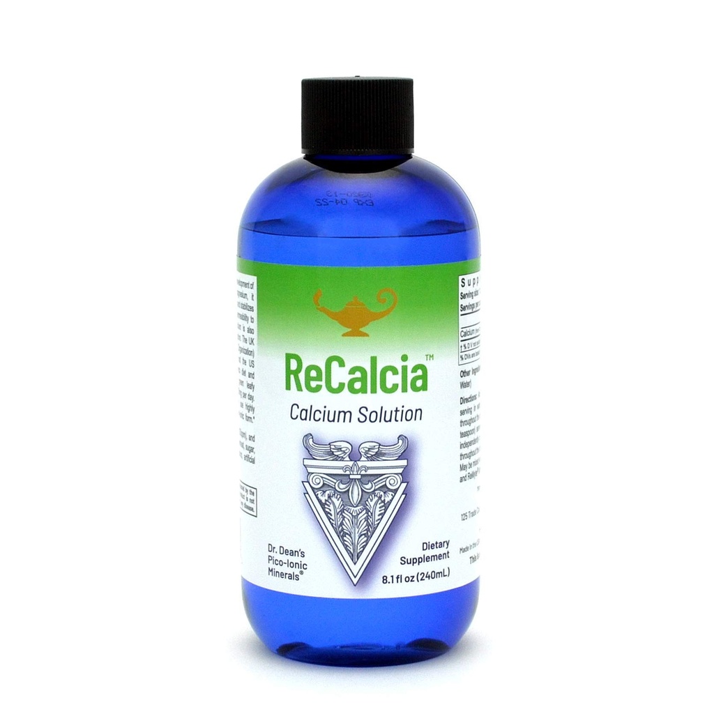 RnA ReSet ReCalcia - 액체 칼슘 보충교재, 높은 흡수 Pico 이온 공식, 8.1 Fl Oz (1 팩)