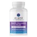 DR. EMIL NUTRITION 다 교원질 펩티드 플러스 Biotin와 비타민 D - 머리 피부와 못을 위한 Biotin와 교원질 보충교재 - 머리 성장을 위한 Biotin 알약
