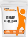 BulkSupplements.com DMAE Bitartrate 분말 - Dimethylaminoethanol Bitartrate, DMAE 보충교재 - Unflavored & 글루텐 무료, 서빙 당 350mg, 100g (3.5 oz) (1의 포장)