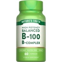 Nature's Truth Vitamin B Complex | 60 캡슐 | 높은 효능 B-100 | Non-GMO & 글루텐 무료 보충