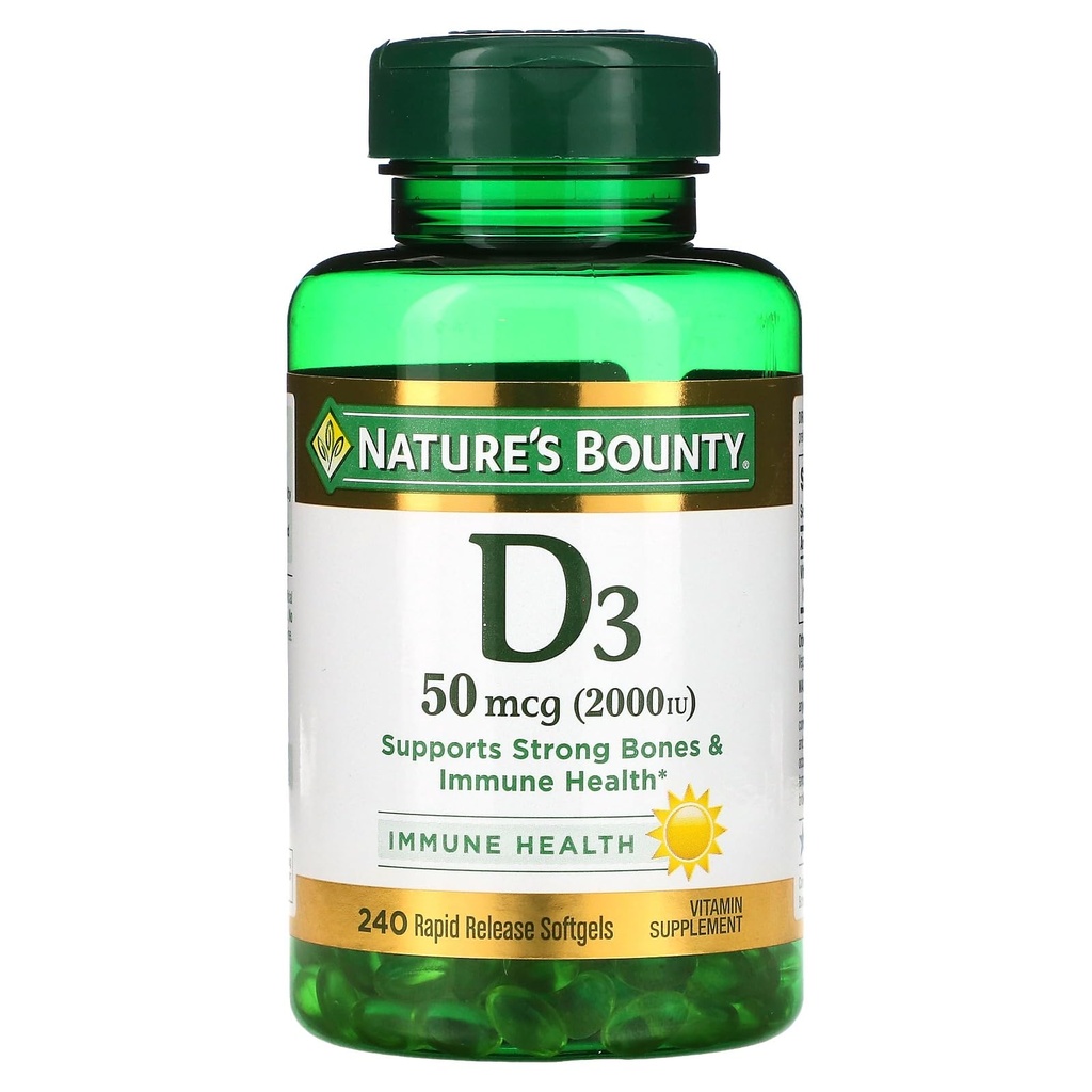 자연의 현상 D3-2000 IU, 240 Softgels (2의 포장)