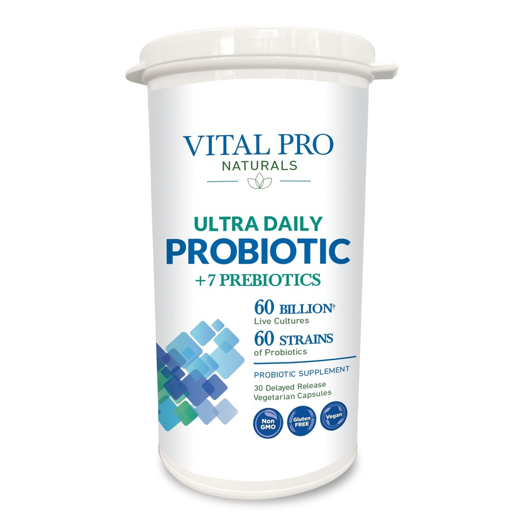 Vital Pro Naturals - Ultra Daily Probiotic Plus Prebiotics 30 캡슐