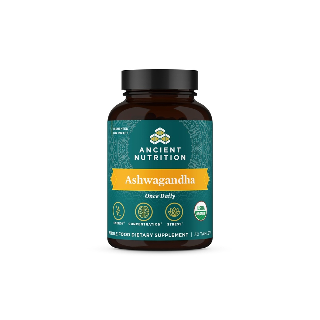고대 영양 Ashwagandha 정제, 긴장 구호, 지원 에너지, 정신 명확성 및 농도, 피로 및 불안감 감소, Paleo 및 Keto 친절, 30 캡슐
