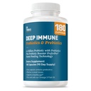 Tobias Deep Immune Probiotics & Prebiotics, Dual Action Digestion & Immune Support with PreforPro Prebiotics & Delayed Release Spore Forming Probiotics for Women & Men, 180 캡슐, 90 서빙