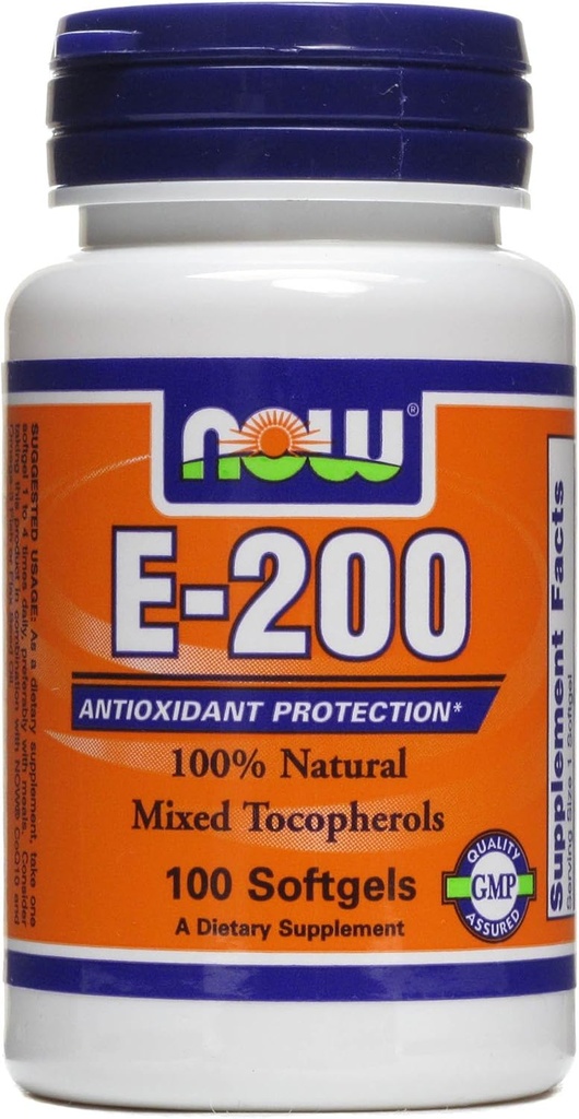 비타민 E-200 IU 100 Softgels (2의 포장)
