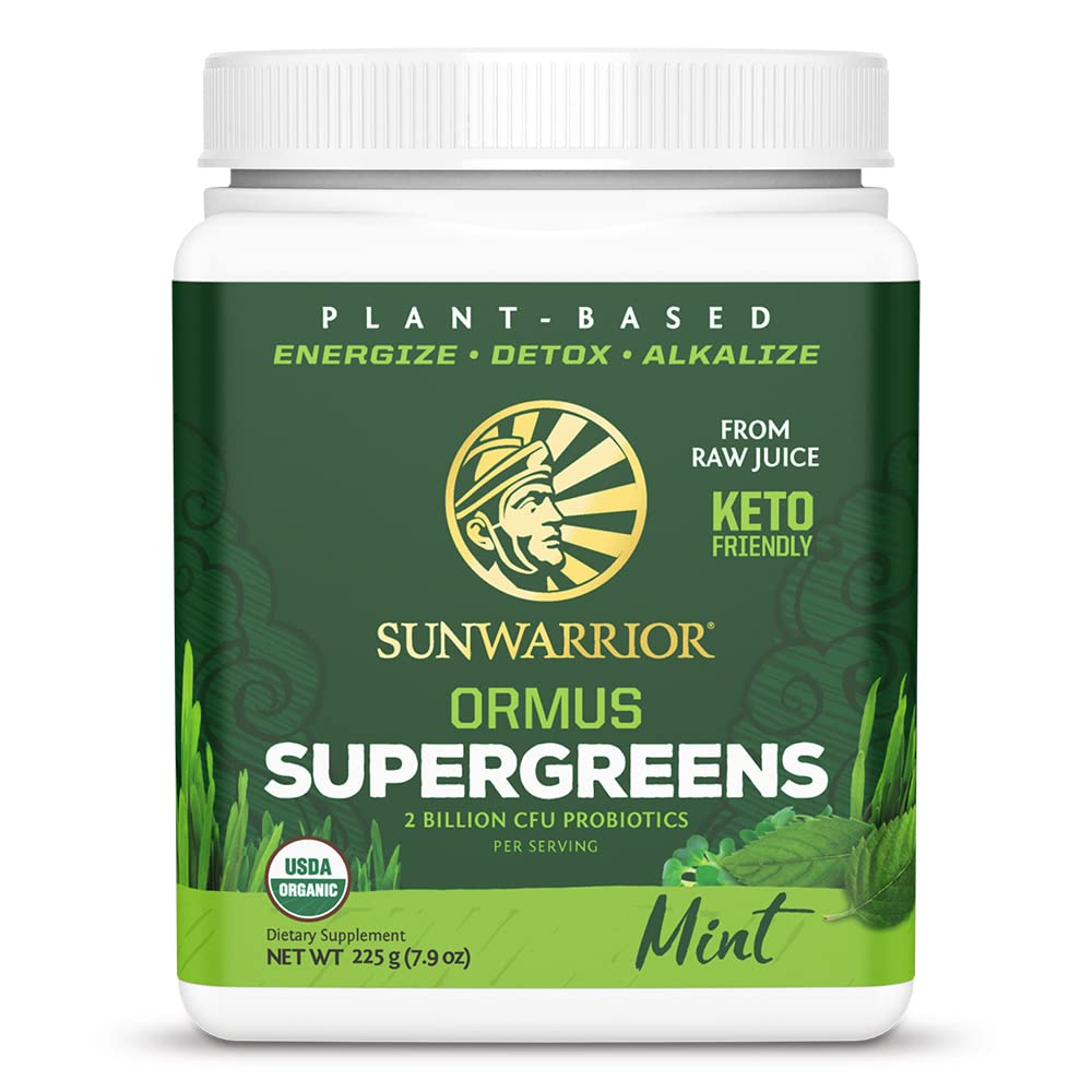 Organic Greens Powder Superfood Complex | Probiotics Moringa Leaf & Electrolyte Minerals의 유기농 슈퍼 그린 파우더 | Vegan Non-GMO 추가 설탕 (최소 45 인)