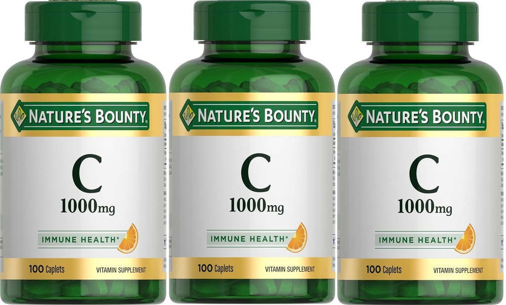 Nature's Bounty 비타민 C, 1000mg, 100 캡슐 (포장 3)