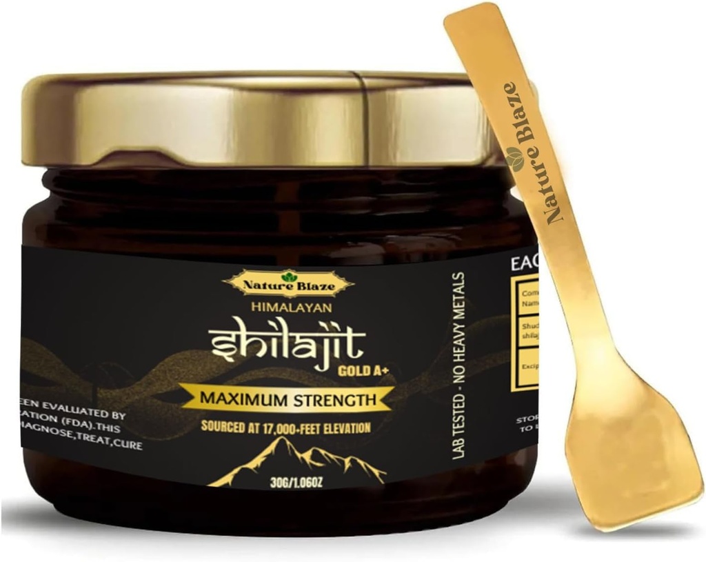 에너지 부스트 & 면역 지원 (30Gm/1.0 Ounce)를 위한 남자 & 여자를 위한 순수한 자연적인 Himalayan Shilajit 수지