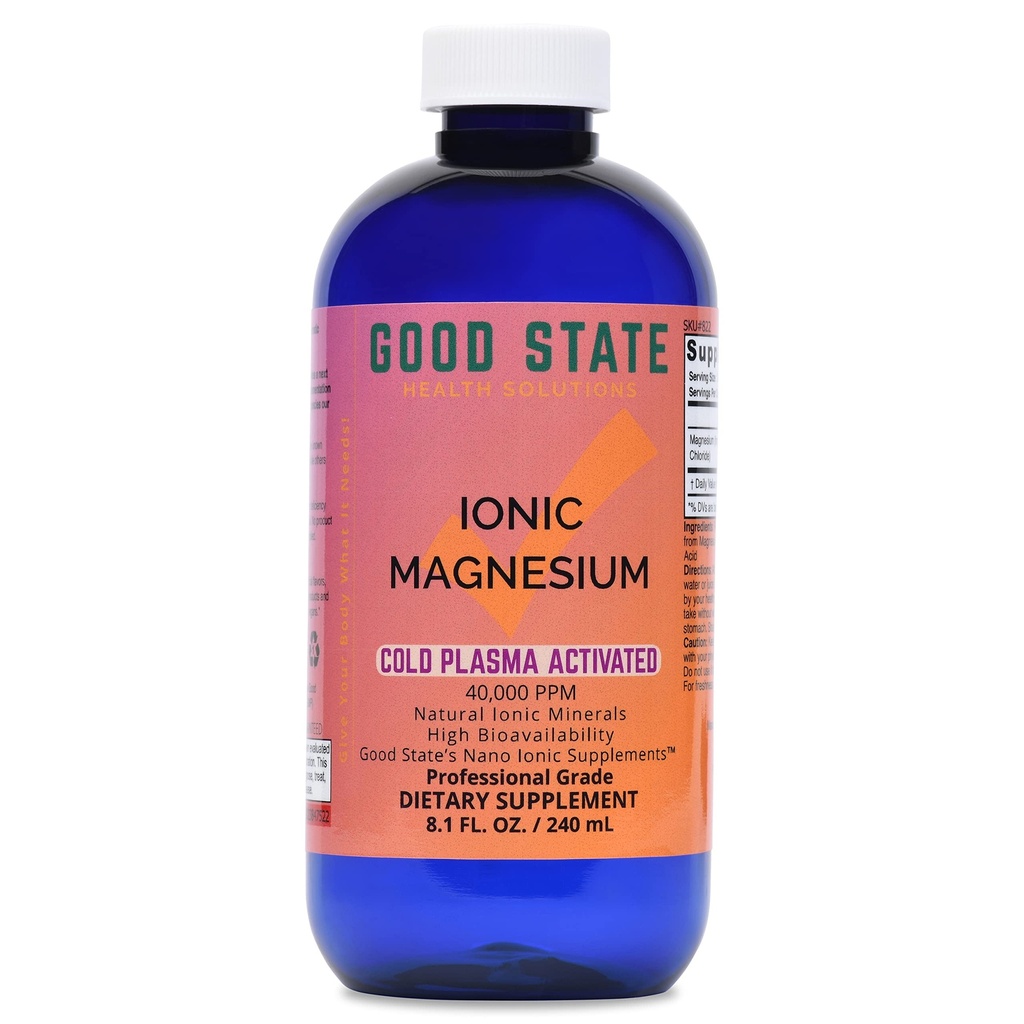 Cold Plasma-Activated Liquid Ionic Magnesium | 서빙 당 100 mg | 96 서빙