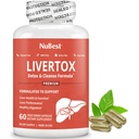 LiverTox - 고급 Liver Detox & Cleanse 공식 - 우유 이틀, 심황, Artichoke, Dandelion, Beet & 아연 도움 Liver 기능 및 소화를 가진 초본 생방송 지원 | 60 Vegan 캡슐