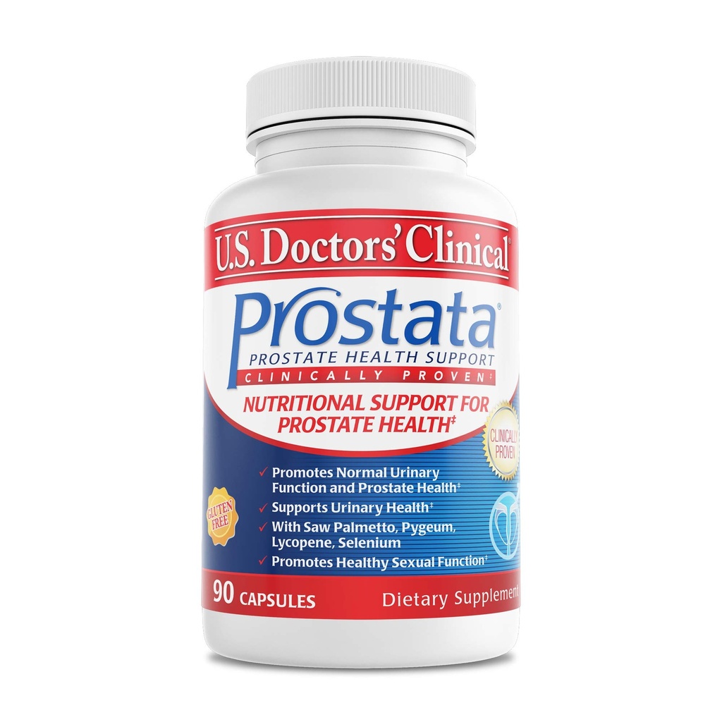 미국 의사의 임상 Prostata - 남성을위한 임상 Proven 전립선 보충 - Urinary Tract & Bladder 지원 - Saw Palmetto, 비타민 E, Pumpkin Seed - 미국 제조 - 60 캡슐 [20 일 공급]