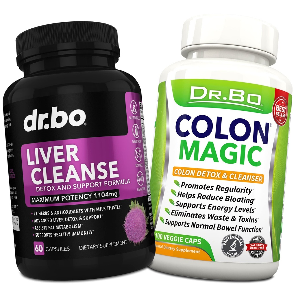 Liver & Colon Cleanse Detox Support Supplement - Intestinal Bloating & Daily Constipation Relief에 대한 천연 Bowel Cleanser 알약 - 우유 Thistle Dandelion Cap & Aid Gallbladder 보충 교재