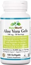 알로에 Vera 보충 (100 Softgels) 20,000mg 순수한 젤 Equivalency – 유기 알로에 Vera로 만드는