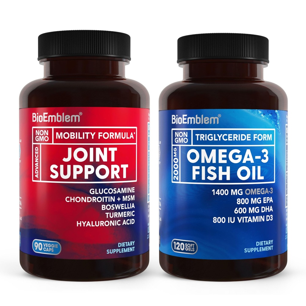 BioEmblem Omega-3 물고기 기름 2000mg와 합동 지원