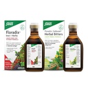 Salus Gallexier Herbal Bitters (8.5 oz) & Iron & Herbs (8.5 oz) 번들 - 소화 지원을위한 초본 Bitter * - 건강한 에너지 지원을위한 철 보충 *