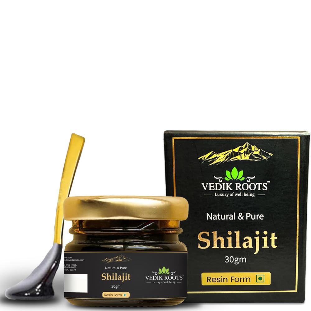 Pure Himalayan Shilajit Resin – Gold Grade 800mg | 85+ Trace Minerals & 75% Fulvic Acid | 에너지, 체력 및 면역 건강 지원 | 제 3 자 실험실 테스트 | 30g, 75 서빙