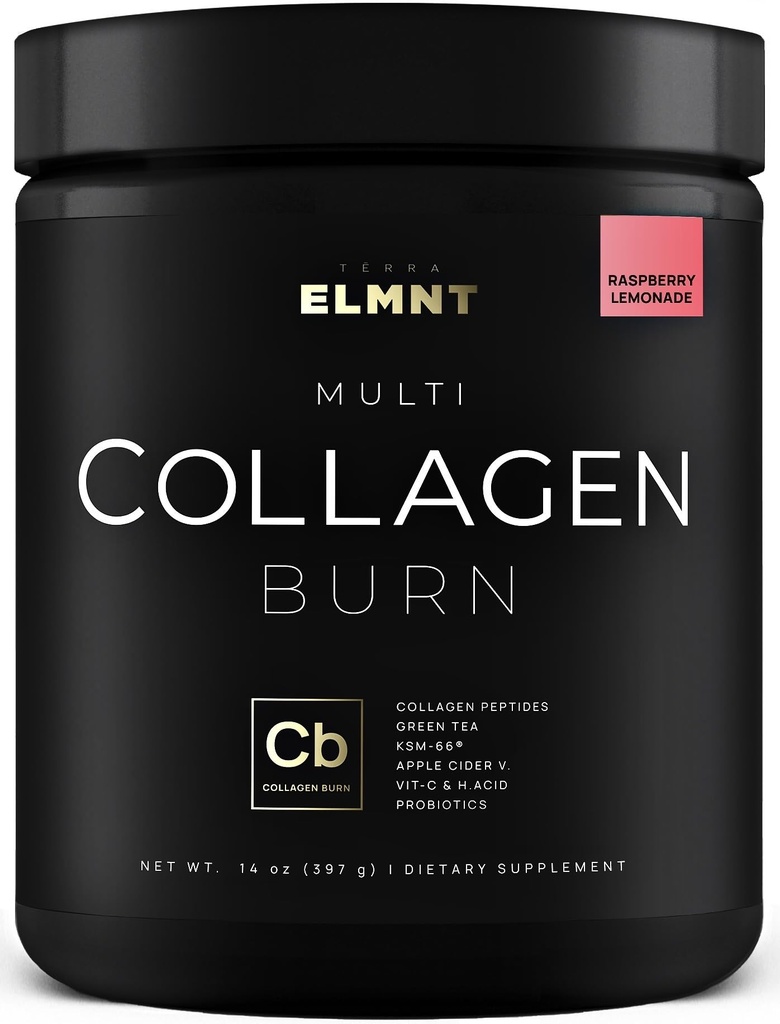 ELMNT 여자 w. Probiotics, Hyaluronic 산, 애플 C Vinegar, KSM66, Biotin+ 우수한 Colageno 체중 감소를 위한 다 교원질 단백질 분말, 뚱뚱한 가열기, 머리, skin+ (R-Lemonade)