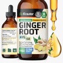 BIO KRAUTER Ginger Root Extract - 자연적인 Ginger는 전반적인 웰빙에 대 한 보충 교재 - 알코올 및 설탕 무료 - Vegan Drops 4 Fl.Oz.