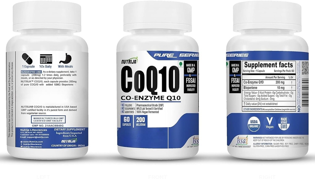 COENZYME Q10 (COQ10) 50MG - (120 캡슐)