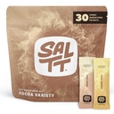 SALTT Electrolytes 분말 패킷, 코코아 다양성 팩 (30 패킷) - 마그네슘, 칼륨, 나트륨, 추적 미네랄 - Vegan, 설탕 무료, 글루텐 무료 - 여행 필수 - 미국에서 만든