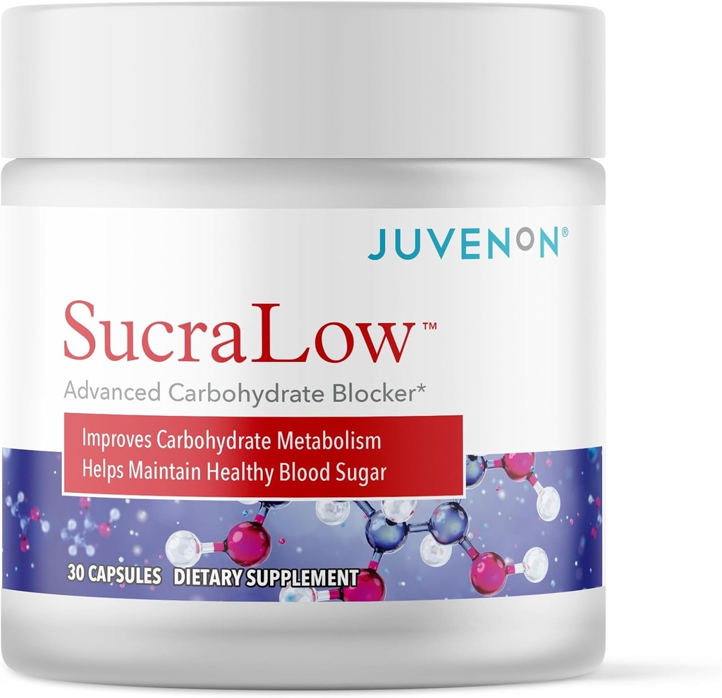 Juvenon Surcalow | 일일 탄수화물 지원 및 활력 | Metabolism & Energy Supplement | 30 캡슐