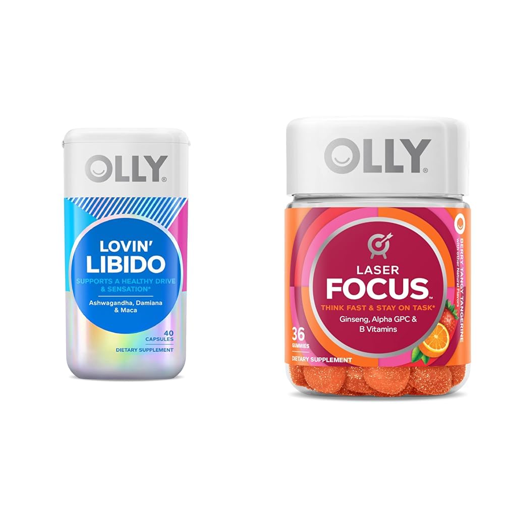 여성용 OLLY Lovin Libido 캡슐, 인삼 레이저 초점 Gummies, 36 개