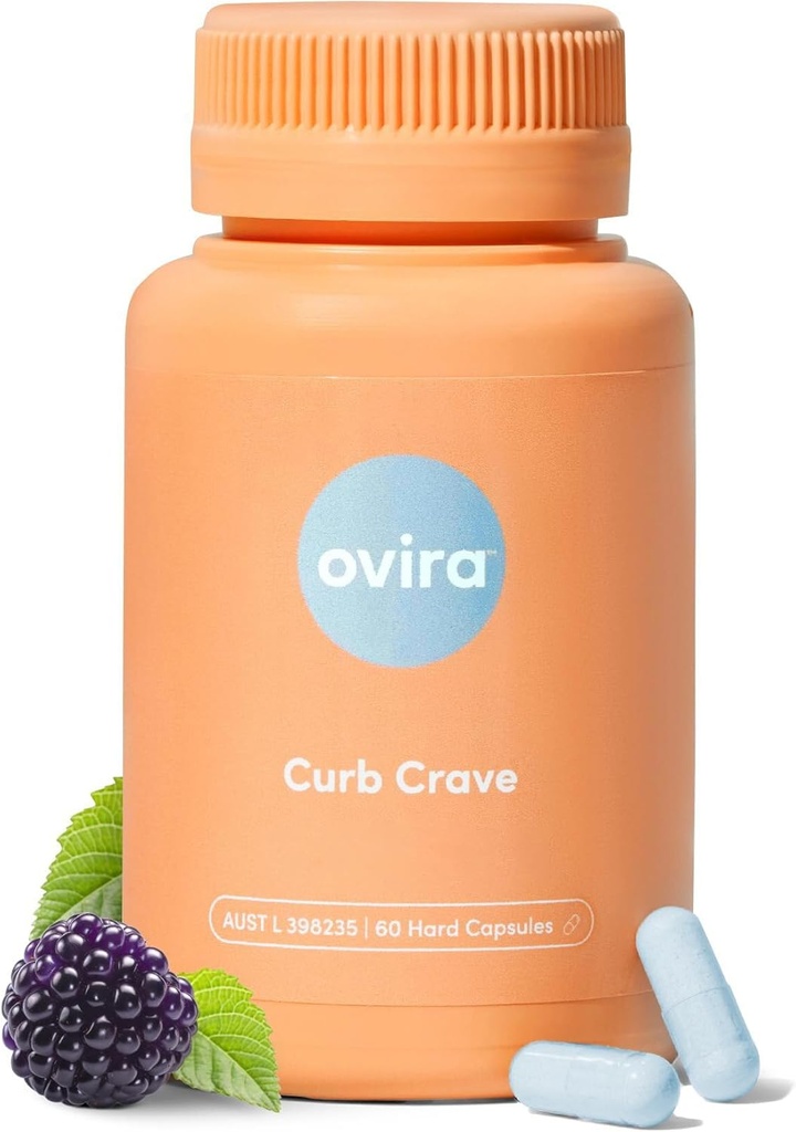 Ovira Curb Cravings 보충제 - CHRONOBLOCK, 에너지 지원 캡슐, 남성 및 여성을위한 영양 보충제, Chromium-100mg