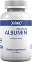 Dr.K&C Premium Albumin Protein Supplement - 추가 강도 1000 mg 120 정제 건강한 Kidney Liver 승진 일반 웰빙 에너지 지원 생활 균형 1pk