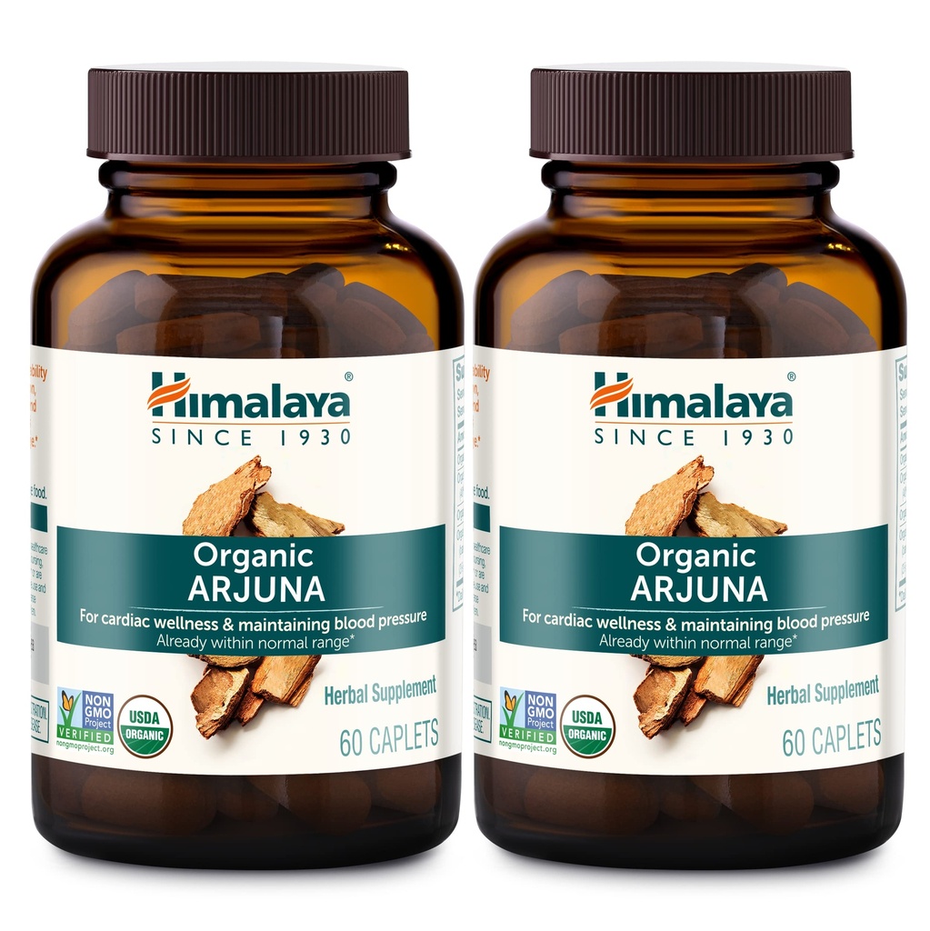 히말라야 유기 Arjuna, 심혈관 웰빙과 심장 건강, 700mg, 60 카운트 (패키지 2)