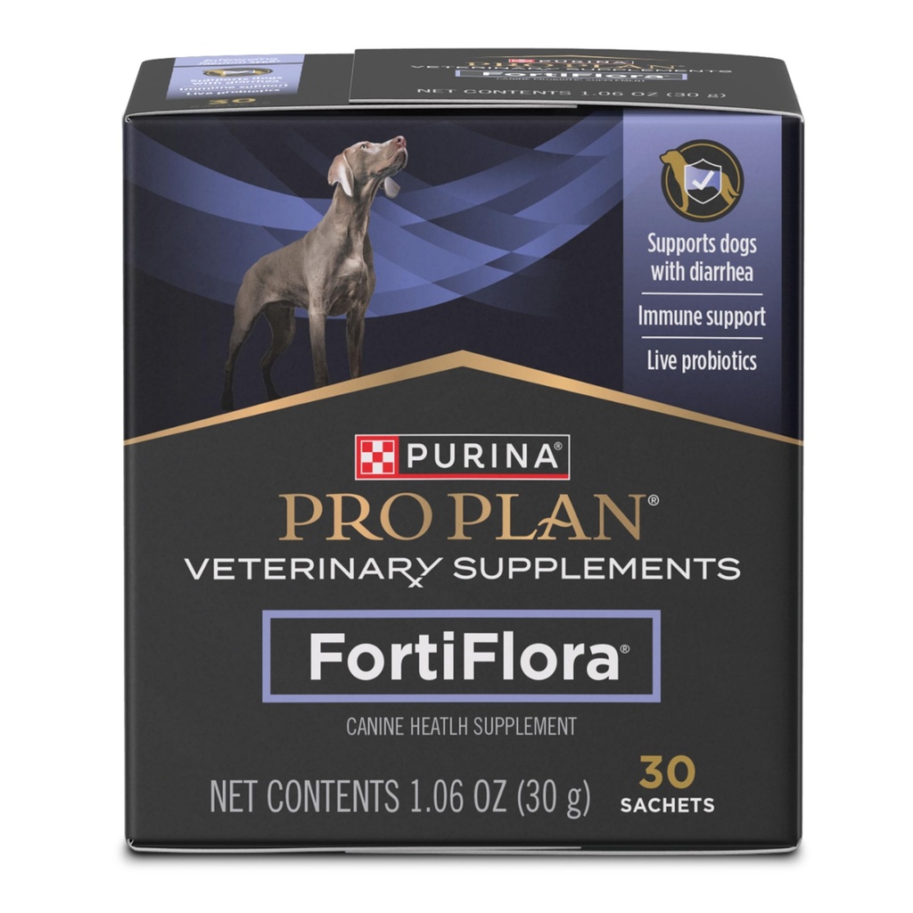 Purina Pro Plan 수의사 보충제 FortiFlora Dog Probiotic Supplement, Canine Nutritional Supplement - 30 ct. 상자