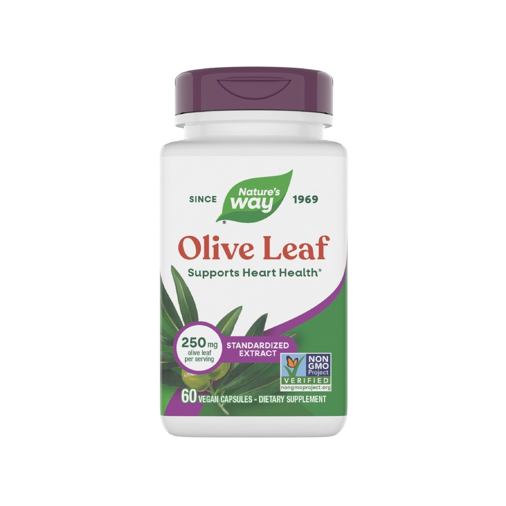 자연의 방법 올리브 잎 프리미엄 추출물 보충교재, 지원 심장 건강*, 봉사 당 250 mg, 글루텐 자유로운, 채식주의자, 60의 캡슐 (포장 May Vary)