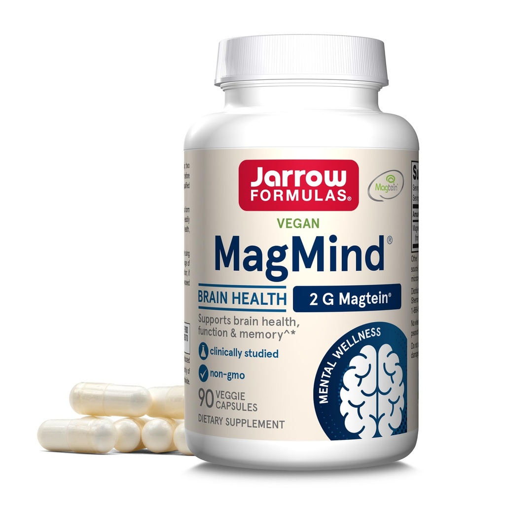 Jarrow 공식 알파 GPC 300mg 뇌 기능 지원 & MagMind 마그네슘 뇌 건강 캡슐
